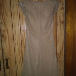 Cream colored dress with dots